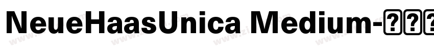 NeueHaasUnica Medium字体转换